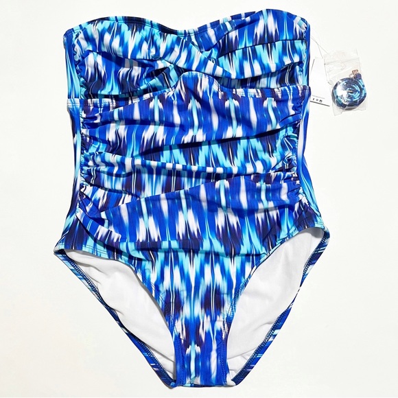 NEW Athena Twist Bandeau Halter Swimsuit - Picture 1 of 14